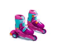 Rollers À Roues Alignées - Molto - 3 In Line Skates - Rose - Taille Réglable 31-34 - Pvc Multicolore