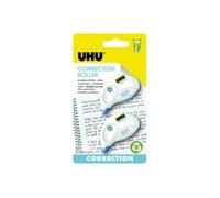 UHU Rollers correcteur Ruban mini – rapide, précis – capuchon – blanc – Lot 2x6m/5mm
