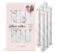 Rollers en Satin Kitsch - Rollers doux et moelleux pour tous types de cheveux. Tiges flexibles sans chaleur pour des boucles naturelles et volumineuses. 6 pièces, design marbré élégant.