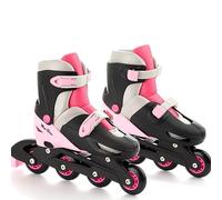 Patins à roulettes évolutifs Molto avec roues alignées pour enfants. Couleur rose.