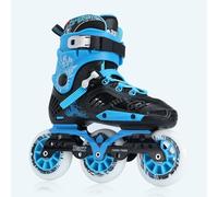 Rollers professionnels d'extérieur pour adultes, roues de 3 x 110 mm et roulements ABEC-9, unisexes pour slalom de parc, route et rue