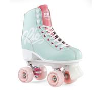 Rollers quad - Rio Roller - Script - Vert pastel/rose pâle - Adulte - Loisir/Régulier