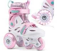 Rollers réglables pour enfants Cariboo Ballerina rose-menthe (26-30) 26/30