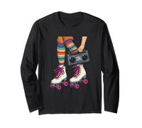 Rollers rétro Boombox années 80 90 Fun Girl Vibe Throwback Manche Longue