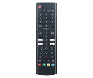 ROLLGAN Télécommande de rechange AKB76040301 pour téléviseur LG 55UQ75006LF 65UQ75006LF 24TQ510S-PZ 27TQ615S-WZ 32LQ63006LA 43UQ70006LB 43UQ75006LF 50UQ77006LB 0006L B 55UQ70006LB Smart HDR LED TV