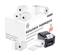 Rollgenio Rouleaux de Papier Thermique Premium 80x70x12 mm pour Imprimantes EPOS et POS Compatibles avec Toutes les Marques (Paquets de 20, 40, 60, 80, 100, 120) (80)