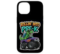 Rollin' Into Pre-K T-Rex Monster Truck New School Boys Coque pour iPhone 14