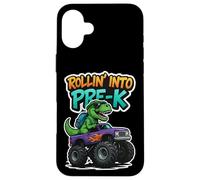 Rollin' Into Pre-K T-Rex Monster Truck New School Boys Coque pour iPhone 16 Plus