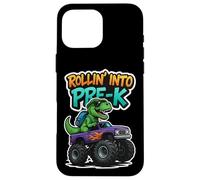 Rollin' Into Pre-K T-Rex Monster Truck New School Boys Coque pour iPhone 16 Pro Max