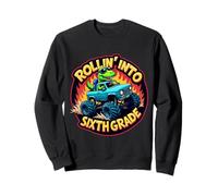 Rollin' Into Sixième année 6e année T-Rex Monster Truck Sweatshirt