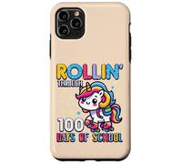 Rollin Through 100 Days of School Unicorn 100th Day Girls Coque pour iPhone 11 Pro Max