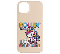 Rollin Through 100 Days of School Unicorn 100th Day Girls Coque pour iPhone 14 Plus