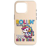 Rollin Through 100 Days of School Unicorn 100th Day Girls Coque pour iPhone 16 Pro