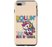 Rollin Through 100 Days of School Unicorn 100th Day Girls Coque pour iPhone 7 Plus/8 Plus