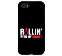Rollin' with My Homies Funny Wheelchair Handicap Coque pour iPhone SE (2020) / 7/8