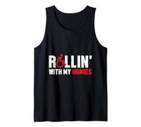 Rollin' with My Homies Funny Wheelchair Handicap Débardeur