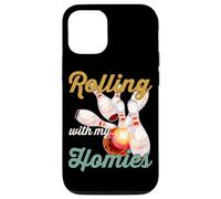Rollin with My Homies Retro Bowling Femmes Hommes Coque pour iPhone 12/12 Pro