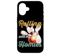 Rollin with My Homies Retro Bowling Femmes Hommes Coque pour iPhone 16