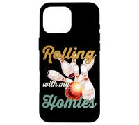 Rollin with My Homies Retro Bowling Femmes Hommes Coque pour iPhone 16 Pro Max