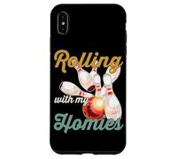Rollin with My Homies Retro Bowling Femmes Hommes Coque pour iPhone XS Max