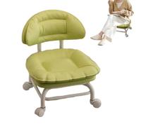 Rolling Backrest Chair for Cleaning - Swivel Chair with Silent Casters | | Ergonomic Padded Cushion 360 Degree Smooth Rotation Low Stool Rolling Mechanics Seat for Home Office Workshop Garage