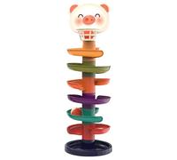 Rolling Ball Track, Throwing Slide Way Game, 17.13x5.51x5.51 inches Stacking Ball Ramp, Compact Early Education Toy for 1-3 Years Old Toddler, Indoor Play, and Learning Fun