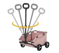 Rolling Cat Carrier Dogs Poussette pour petits chiens | Poussette légère pliante à 4 niveaux pour chiots, petits animaux domestiques, chats qui vont faire du shopping