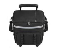 Rolling Cooler | 33x28x38cm Portable Cooler with Handle Large Leakproof Ice Chest - 35L Waterproof Liner Rolling Coolers | for Outdoor Beach Travel Picnic Fishing Tailgating Road Trip Party Pool