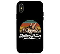 Rolling Fatties Basset Hound Papa Coque pour iPhone X/XS