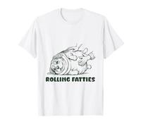Rolling Fatties Beagle, Un Amoureux drôle et Mignon de Beagle T-Shirt