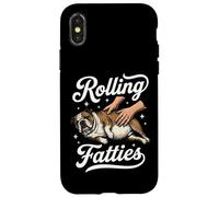 Rolling Fatties English Bulldog Costaud Coque pour iPhone X/XS