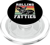 Rolling Fatties Funny French Bulldog Design PopSockets PopGrip pour MagSafe