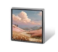 Rolling Hills Broches et épingles carrées légères unisexes pour vêtements, châle, chapeau