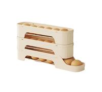 Rolling Ice Penser pour réfrigérateur, porte-œufs, réfrigérateur Eggack Auto Rolling - Organisateurs sans garde-manger et rangement, cuisson compacte pour comptoir de cuisine, porte de réfrigérateur