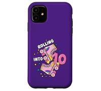Rolling Into 10 Birthday Roller Skater Boys Girls Kids Bday Coque pour iPhone 11