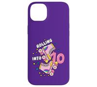 Rolling Into 10 Birthday Roller Skater Boys Girls Kids Bday Coque pour iPhone 14 Plus