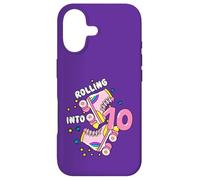 Rolling Into 10 Birthday Roller Skater Boys Girls Kids Bday Coque pour iPhone 17