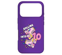 Rolling Into 10 Birthday Roller Skater Boys Girls Kids Bday Coque pour iPhone 17 Pro