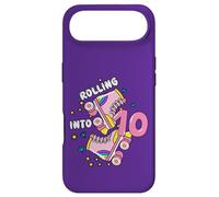 Rolling Into 10 Birthday Roller Skater Boys Girls Kids Bday Coque pour iPhone Air