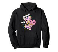 Rolling Into 10 Birthday Roller Skater Boys Girls Kids Bday Sweat à Capuche
