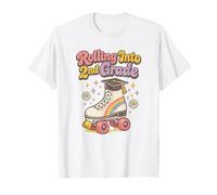Rolling Into 2e Grade Roller Skate First Grade Graduation T-Shirt