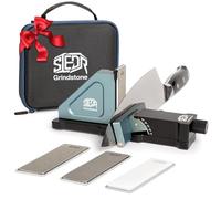 Rolling Knife Sharpener with Adjustable 10° to 40° Options and Adjustable Grinding Height, Knife Sharpener Kit, Roller Knife Sharpening System