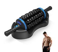 Rolling Percussive Massager Pro, soulagement de l'ensemble du corps à 72 points, 5 vitesses réglables, base mains libres, rechargeable pour la récupération du dos/des pieds/musculaire, modes avant et