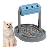Rolling Pet Slow Feeder Jouet puzzle interactif avec distributeur de nourriture réglable pour chiens et chats