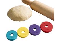 Rolling Pin Guide Rings Pour Cake Pops, Espaceurs PLA d’épaisseur pour pâte | Compatible avec les rouleaux Joseph Joseph réglables, tailles 1/2", 5/8", 3/4" et 1", trou central métrique & impérial