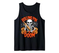 Rolling Pin of Doom Funny Baking Skeletons Halloween Débardeur