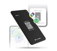 Rolling Square AirCard Dual - Smart Tag Android et Apple, Air Traceur Tag Bluetooth Compatible avec Apple iOS Find My et Google Android Find Hub - Tracker Card avec Charge sans Fil, Anti-Perte - Noir