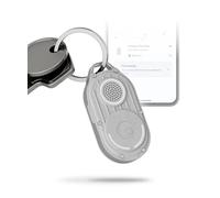 Rolling Square AirNotch Pro - Porte Clef Bluetooth Compatible avec Android Google Find Hub, Tracker Porte Clé Étanche avec Piles et Son Fort, Localisateur Portable Lumineux, Gadget High Tech