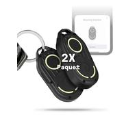 Rolling Square AirNotch Pro - Porte Clef Bluetooth Tag Compatible avec Apple Find My, Tracker Porte Clé Étanche avec Piles Remplaçables et Son Fort - Localisateur Portable Lumineux, Gadget High Tech