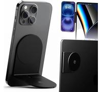 Rolling Square Edge Pro Core - Support Telephone Magnetique pour Ordinateur Portable et Tablette aussi, Accessoire Bureau Travail et Gaming Compatible avec Magsafe et Tous les Téléphones, Noir